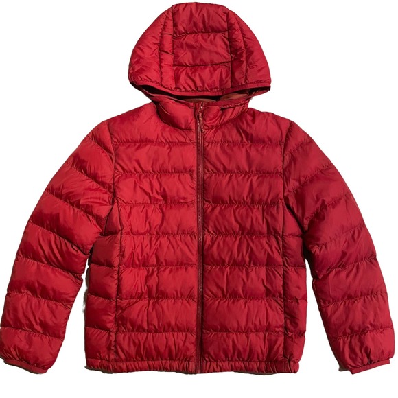 Uniqlo Jackets & Coats Uniqlo Red Packable Puffer Jacket Kids 9